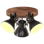 vidaXL Plafondlamp industrieel 25 W E27 42x27 cm zwart, Verzenden, Nieuw