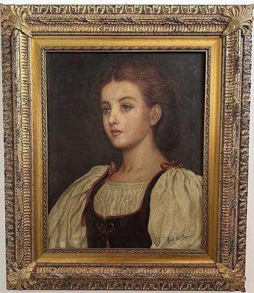 Nicola Del Basso (1950) - Ritratto di Ragazza