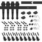 Lendo Online Kit de Ferrures Porte Coulissante 400 cm Noir, Bricolage & Construction