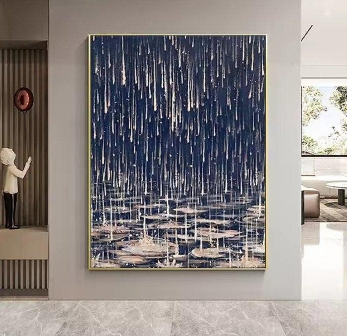 Phill Bello - Rainy Days, Antiquités & Art, Art | Peinture | Moderne