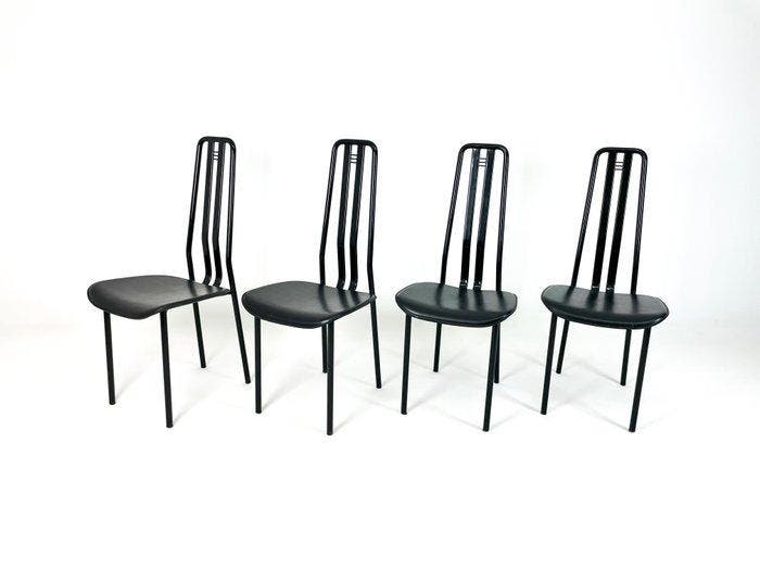 Cidue - Stoel (4) - Staal, Antiquités & Art, Antiquités | Meubles | Chaises & Canapés