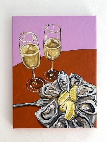 Cansu Rossi - Oyster Weather - Oil Painting