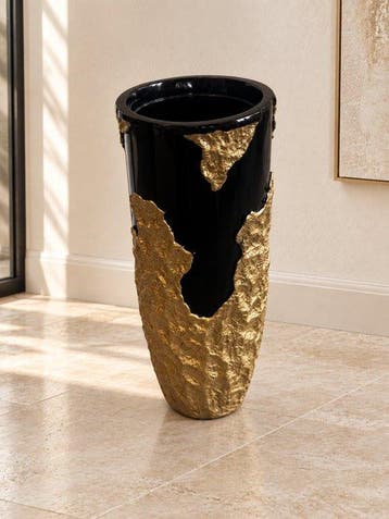 Pot de fleurs - Pot de fleurs d’intérieur XXL – Noir