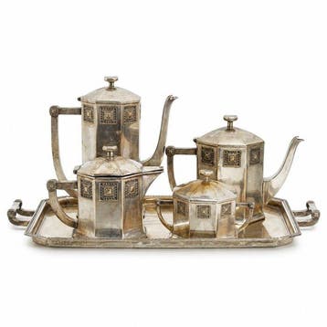 Orivit - Koffie- en theeservies (5) - Metaal, Antiek en Kunst