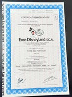 Euro Disneyland S.C.A. (Euro Disney) - 1 Certificat, Collections, Disney