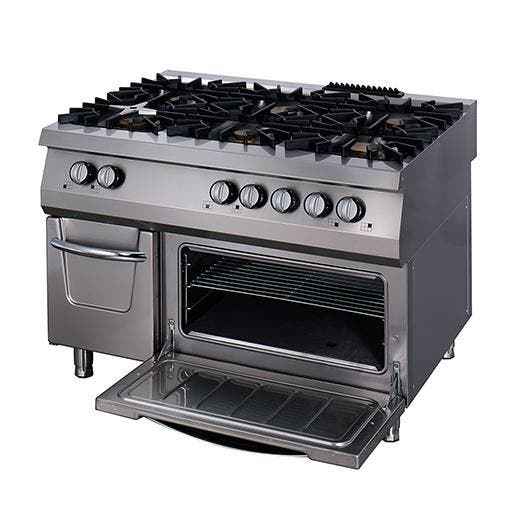 Premium gasfornuis met oven | RVS/Gietijzer | Zware, Zakelijke goederen, Horeca | Keukenapparatuur, Nieuw in verpakking, Verzenden