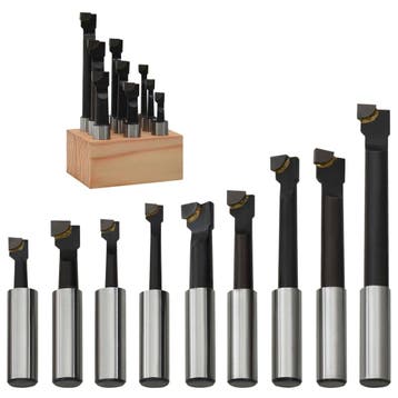 vidaXL Boorfrezen 9 st met houtbasis 12 mm, Verzenden