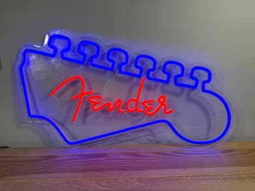 Fender - Enseigne lumineuse au néon - Plexi
