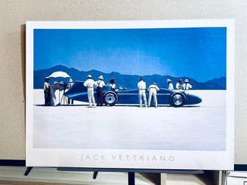 Jack Vettriano - Bluebird at Bonneville (1995)