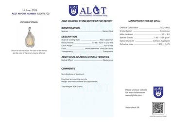 ALGT Gecertificeerd - Zeer exclusieve natuurlijke opaal