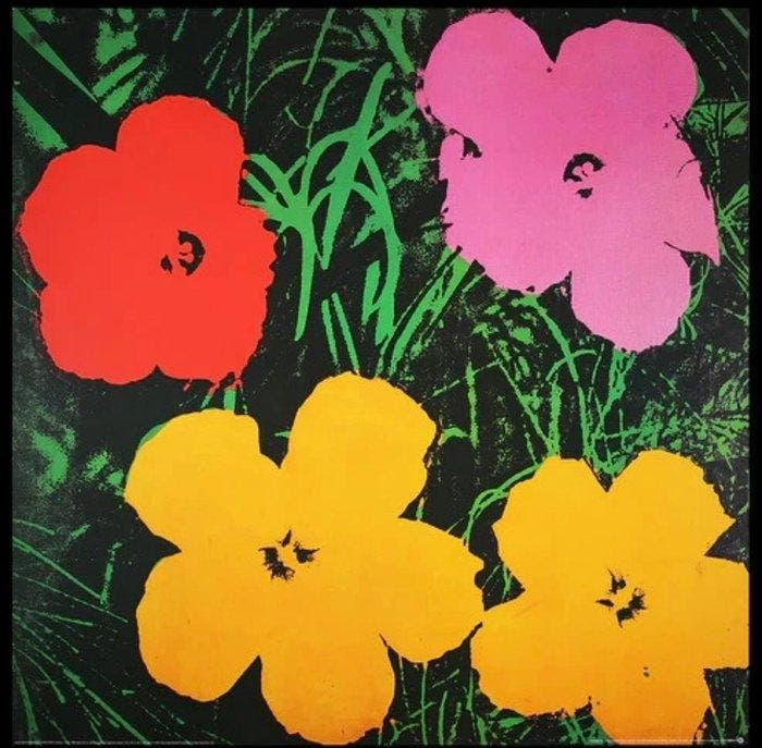 Andy Warhol - Flowers, 1964. AW Estate Seal. Special, Antiquités & Art, Art | Dessins & Photographie