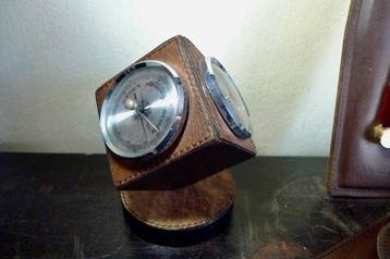 Thermometer (3) - Metaal en Leder - Goldpfeil Weerstations