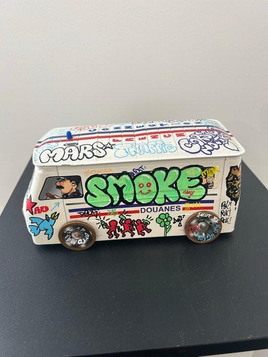 eR.B. - Camionnette des Douanes, Antiek en Kunst, Kunst | Schilderijen | Modern