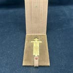 Enrico Manfrini - Reliëf, Crocifissione - 11 cm - Brons