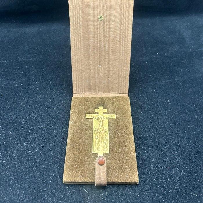 Enrico Manfrini - Reliëf, Crocifissione - 11 cm - Brons, Antiek en Kunst, Kunst | Niet-Westerse kunst