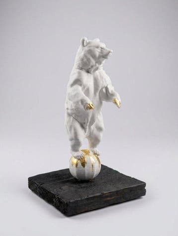 Sonny Insinna - sculptuur, BALANCE #5 - 18 cm - Porselein,