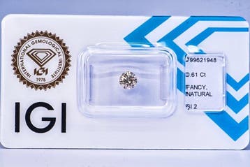 Zonder minimumprijs - 1 pcs Diamant (Natuurlijk gekleurd) -, Nieuw