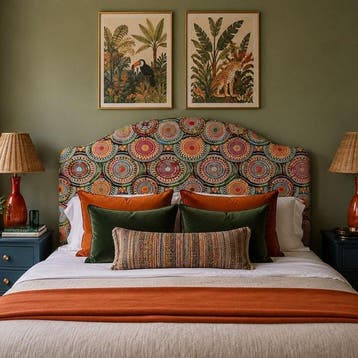 BA273 - Gobelinstof “Mosaic Mandala” – Geometrische Fantasie