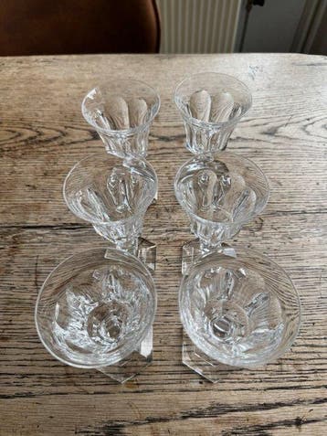 Baccarat - Wijnglas (6) - Glas, Kristal, Antiek en Kunst