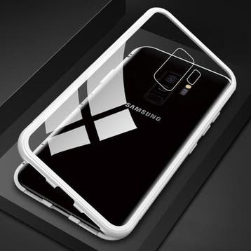 Samsung Galaxy A8 Plus Magnetisch 360° Hoesje met Tempered, Verzenden, Nieuw