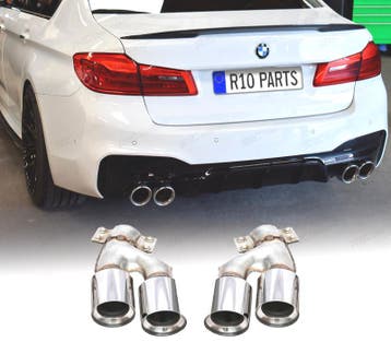 EMBOUTS D´ÉCHAPPEMENT BMW G30 G31 17-19 LOOK M5 CHROMÉ, Verzenden