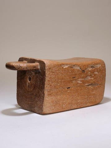 Houten kruk met handvat – Dan – Ivoorkust / Liberia-regio –