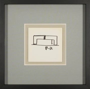 Richard Serra (1938–2024) - Original Zeichnung in Filzstift,