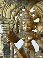 Mahishasuramardini - Brons - India - 18e-19e eeuw, Antiek en Kunst