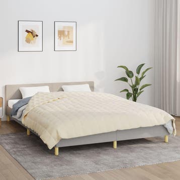 vidaXL Verzwaringsdeken 200x230 cm 9 kg stof, Verzenden, Nieuw