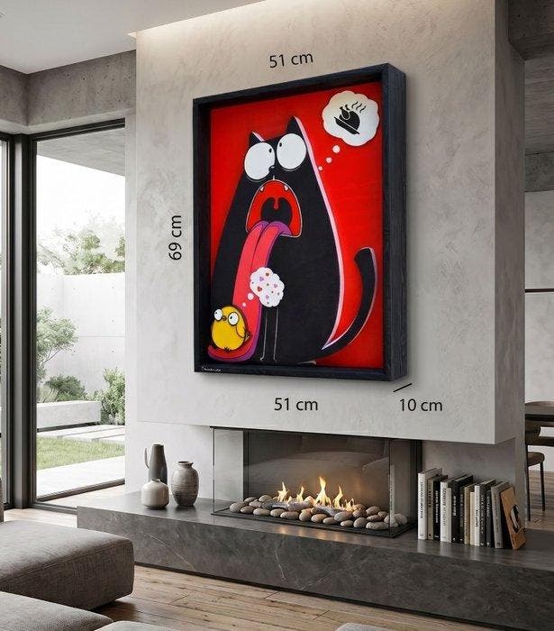 Patrycja Mroczkowska - „Hungry for Love” 3D Pop Art XL, Antiek en Kunst, Kunst | Designobjecten