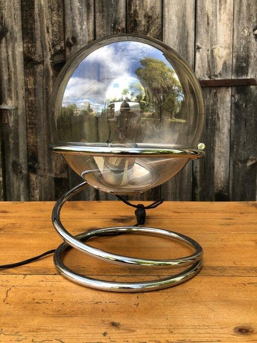 Lampe de table - Métal, Verre, Antiquités & Art, Antiquités | Éclairage