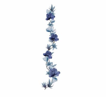 Grijze Halloween Bloemenslinger 2,2m, Verzenden, Nieuw