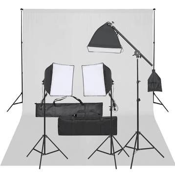 vidaXL Fotostudioset met verlichtingsset en achtergrond, Verzenden