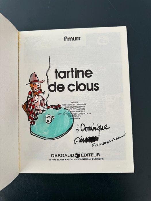 FMurr - Tartine de Clous + dédicace - B - 1 Album - Eerste, Boeken, Stripverhalen