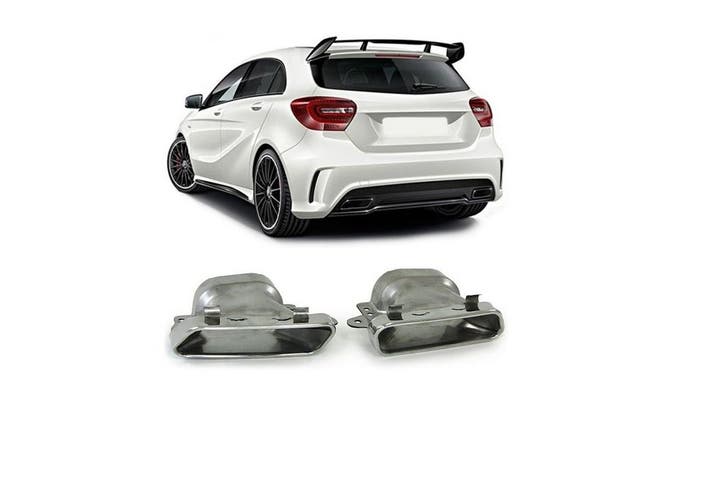 AMG Look Uitlaat tips voor Mercedes Benz A-Klasse W176, Auto diversen, Tuning en Styling, Ophalen of Verzenden