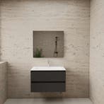 ACTIE BWS Badmeubel | Paris | Antraciet 80 cm | Hoogglans, Ophalen of Verzenden, Bad