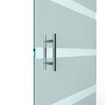 T-greep voor glazen deur ø 25mm - L: 300x200mm - chroom, Doe-het-zelf en Bouw, Deuren en Vliegenramen, Verzenden, Nieuw