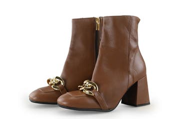 Hampton Bays Enkellaarzen in maat 37 Cognac, Vêtements | Femmes, Verzenden, Lage of Enkellaarzen