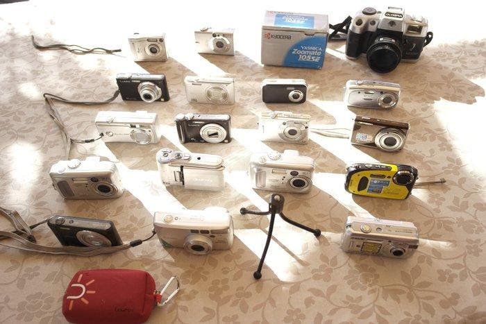 Samsung Fujifilm Kodak Panasonic Canon Olympus Sony Yashica, Audio, Tv en Foto, Fotocamera's Digitaal