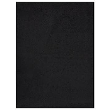 vidaXL Deurmat 60x80 cm zwart, Verzenden, Nieuw