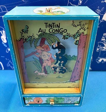 Tintin - Boîte à musique Trousselier - Tintin au Congo - 1, Nieuw