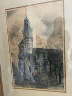 Willem van Heusden (1886-1952) - Historic Dutch Church Tower