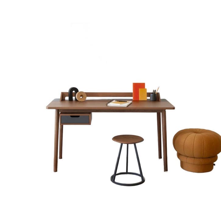 Hartô Honoré Bureau (walnut / Slate Grey) - Second Chance -, Huis en Inrichting, Bureaus, Zo goed als nieuw, Verzenden