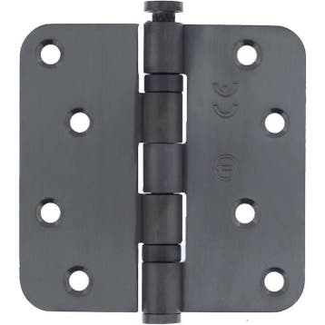 Kogellagerscharnier RVS ronde hoeken 89x89mm PVD antracie..., Ophalen of Verzenden, Scharnier