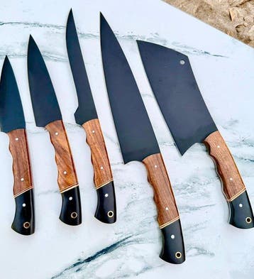 Keukenmes - Kitchen knife set - Staal - Noord Amerika -
