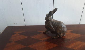 P. Chenet - Beeld, Haas - 10 cm - Brons, Antiquités & Art