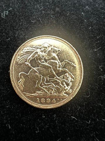 Australie. Victoria. Sovereign 1894 - Sydney, Postzegels en Munten