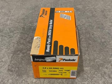 Veiling - Paslode brads 2,8x55mm RVS 1100-pack, Bricolage & Construction