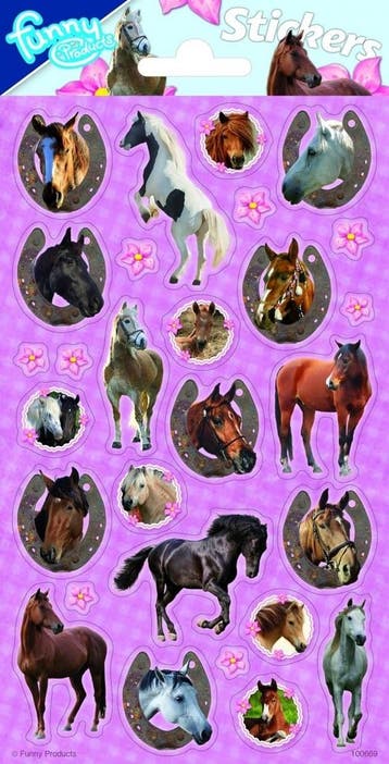 Stickers Paarden Paars, Verzenden