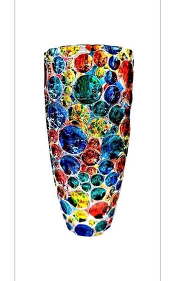 Vetreria Zecchin - Vase - verre transparent décoré à la main